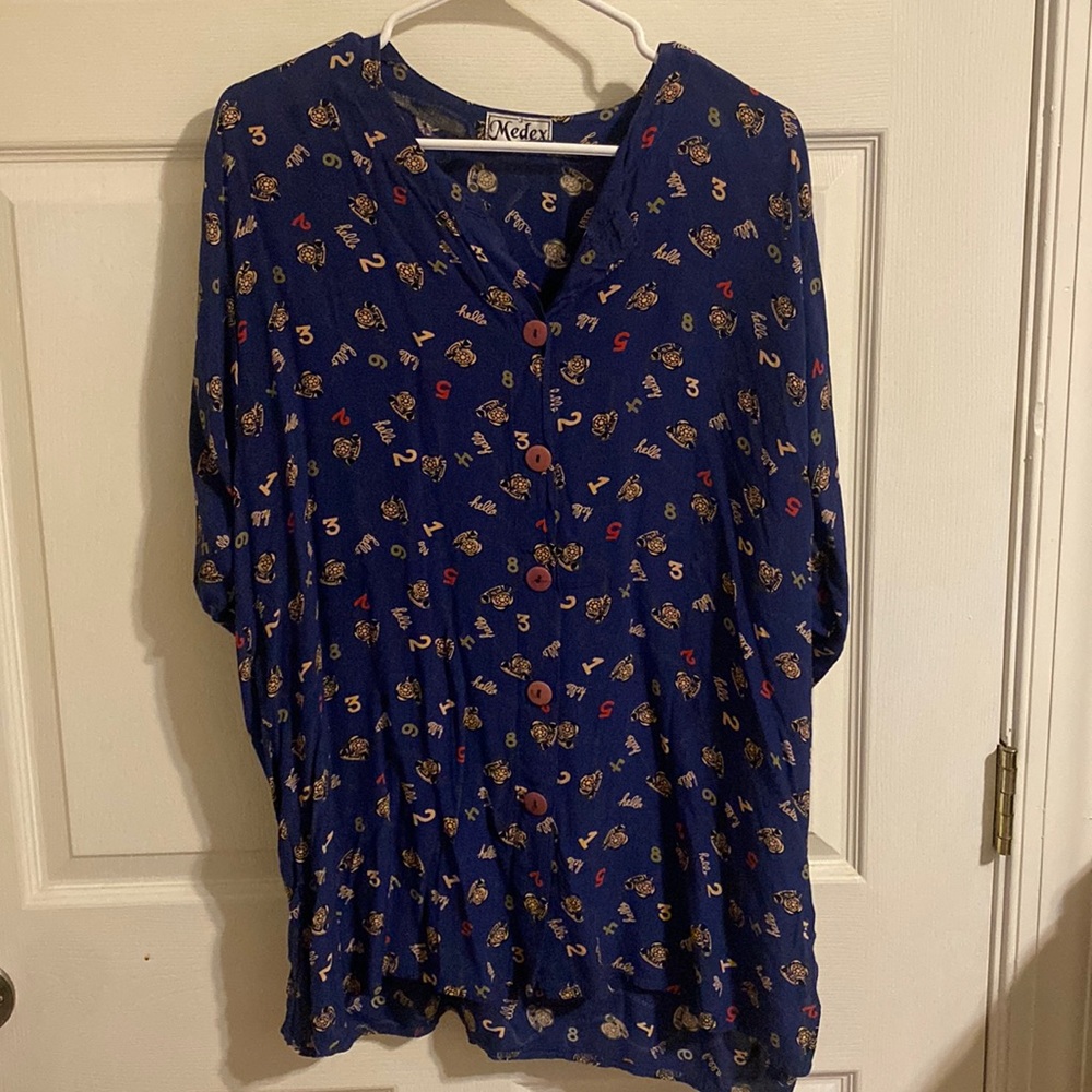 Vintage shirt telephone print